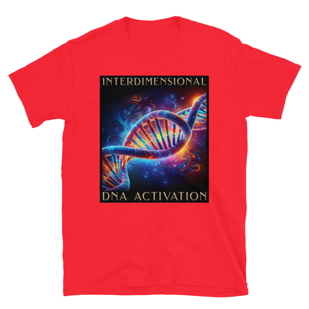 Interdimensional DNA Activation TShirt - Red Color - https://ascensionemporium.net